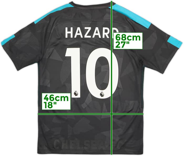 2017-18 Chelsea Third Shirt Hazard #10 - 8/10 - (M)