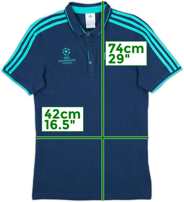 2015-16 Chelsea adidas CL Polo Shirt - 7/10 - (S)