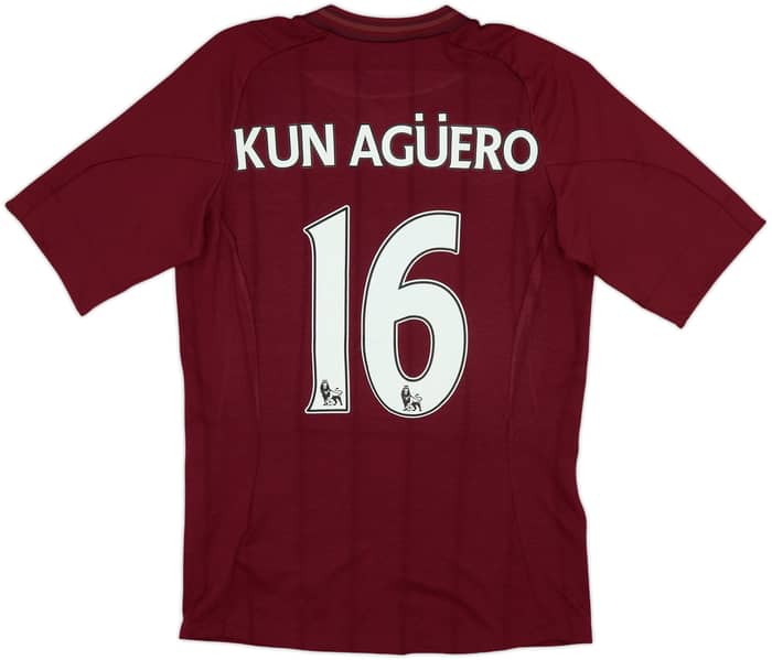 2012-13 Manchester City Away Shirt Kun Aguero #16 (S)