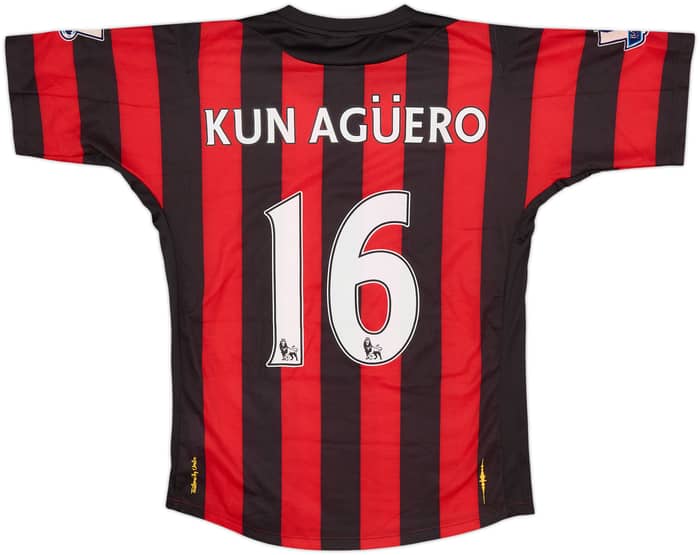2011-12 Manchester City Away Shirt Kun Aguero #16 (S)