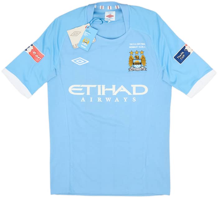 2010-11 Manchester City 'FA Cup Final' Home Shirt Silva #21 (S)
