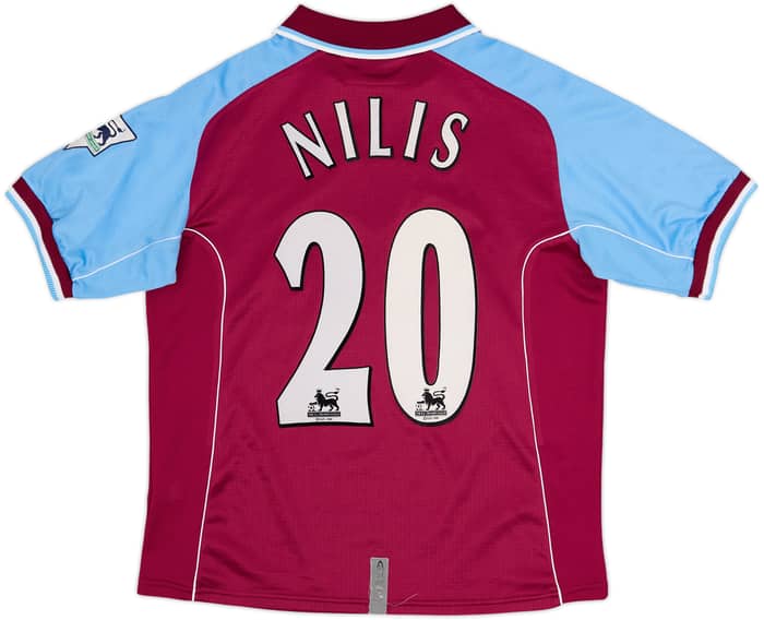 2000-01 Aston Villa Home Shirt Nilis #20 - 7/10 - (S)