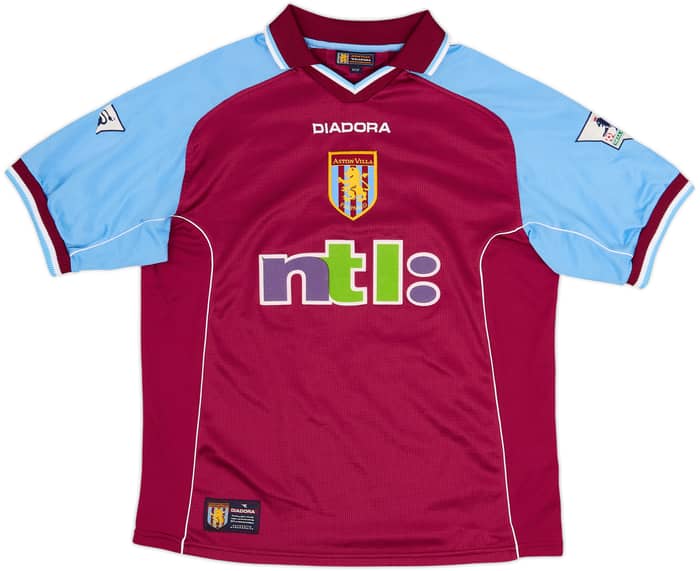 2000-01 Aston Villa Home Shirt Nilis #20 - 7/10 - (S)
