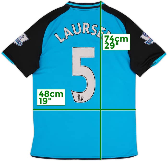 2008-09 Aston Villa Away Shirt Laursen #5 - 7/10 - (S)