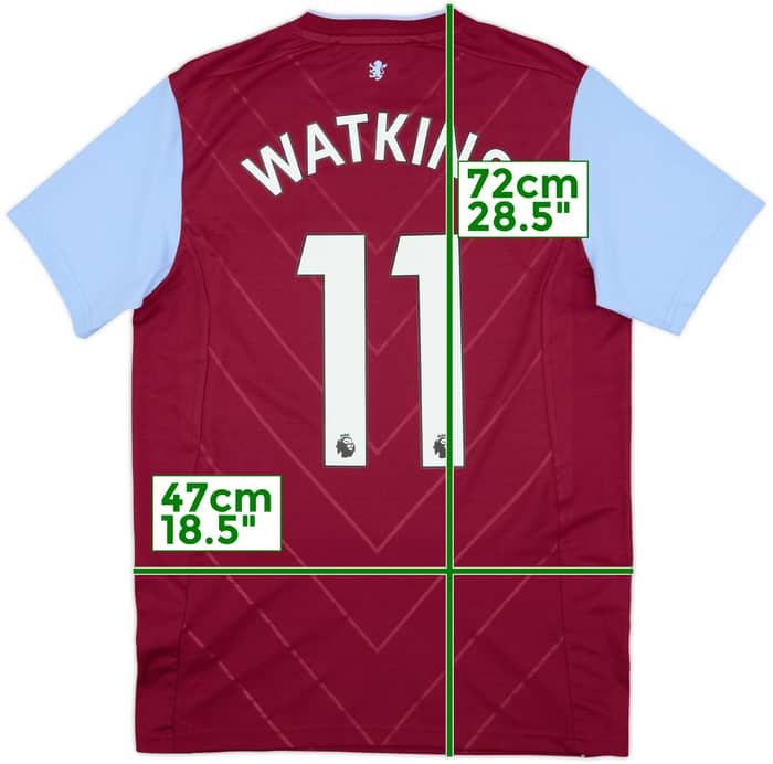 2022-23 Aston Villa Home Shirt Watkins #11 - 10/10 - (S)