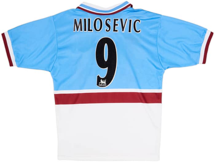 1997-98 Aston Villa Away Shirt Milosevic #9 - 8/10 - (S)