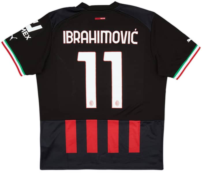 2022-23 AC Milan Home Shirt Ibrahimovic #11 (L)