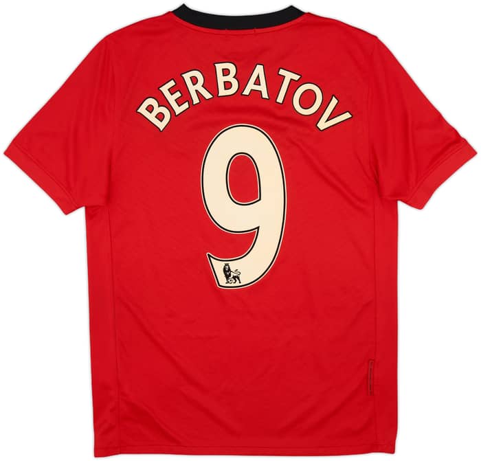 2009-10 Manchester United Home Shirt Berbatov #9 - 7/10 - (S)