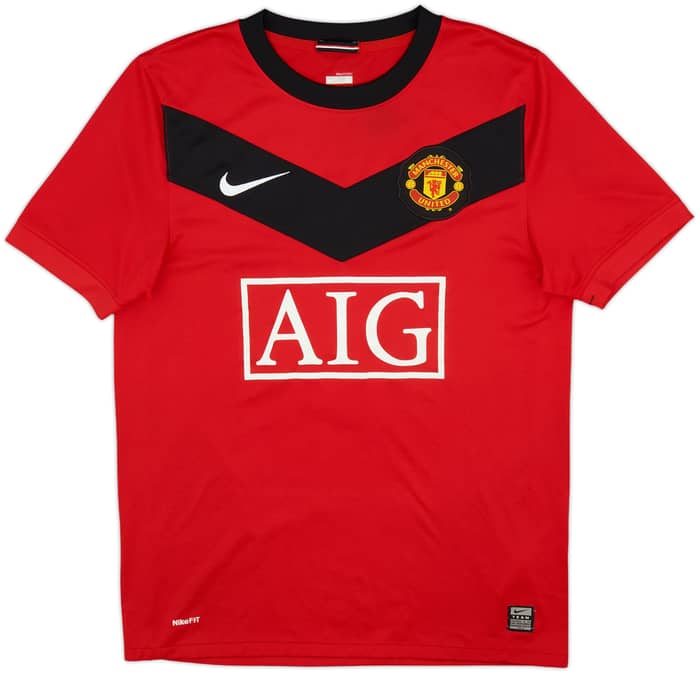 2009-10 Manchester United Home Shirt Berbatov #9 - 7/10 - (S)
