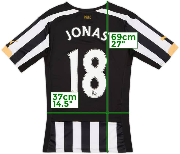 2014-15 Newcastle Authentic (ACTV Fit) Home Shirt Jonas #18 - 7/10 - (L)