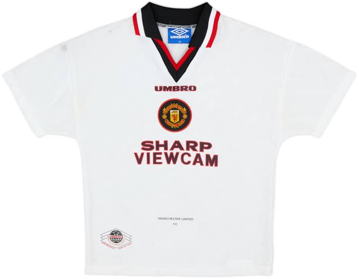 1996-97 Manchester United Away Shirt - 8/10 - (L.Boys)
