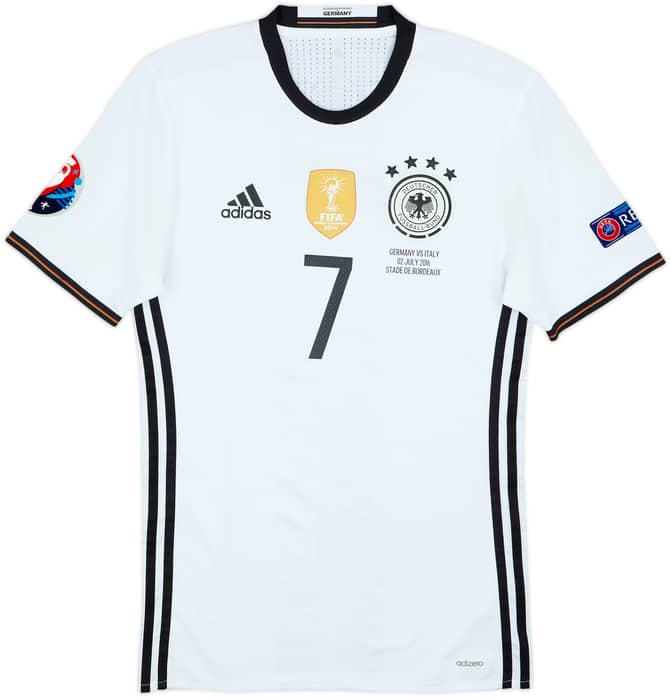 2015-16 Germany Authentic Home Shirt Schweinsteiger #7 - 8/10 - (S)