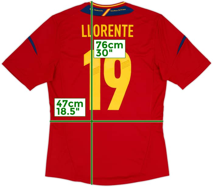 2011-12 Spain Home Shirt Llorente #19 (M)