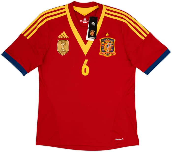 2013 Spain Confederations Cup Home Shirt A. Iniesta #6 (M)