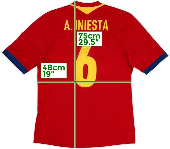 2013 Spain Confederations Cup Home Shirt A. Iniesta #6 (M)