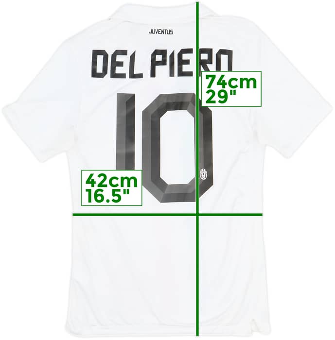 2010-12 Juventus Away Shirt Del Piero #10 - 7/10 - (S)