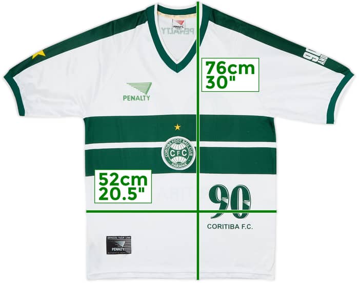 1999 Coritiba '90th Anniversary' Home Shirt #90 - 6/10 - (M)