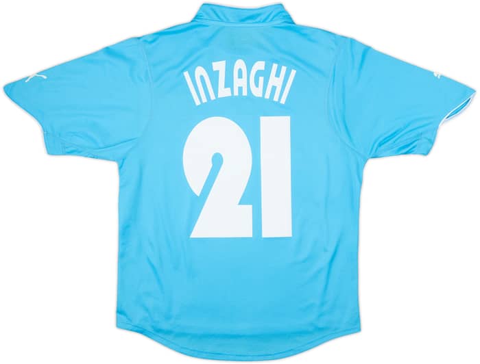 2002-03 Lazio Home Shirt Inzaghi #21 - 8/10 - (M)