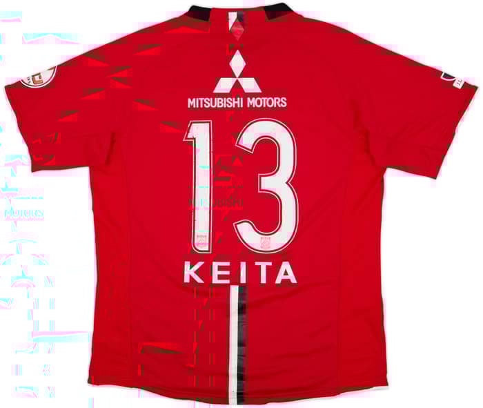 2008 Urawa Red Diamonds Home Shirt Keita #13 - 6/10 - (L)