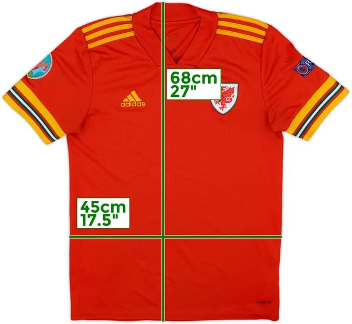 2020-21 Wales Home Shirt - 8/10 - (S)