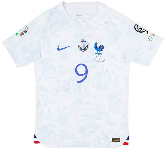 2022-23 France Authentic Away Shirt Giroud #9 - 4/10 - (S)
