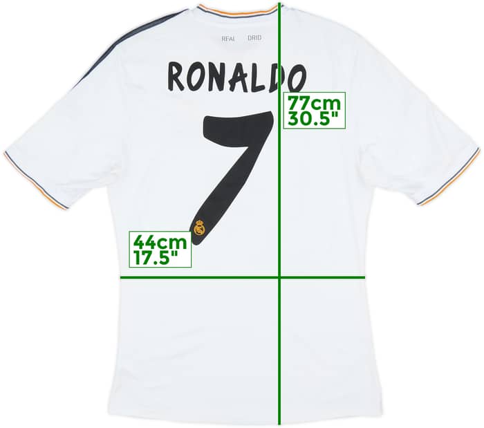 2013-14 Real Madrid Home Shirt Ronaldo #7 - 6/10 - (M)
