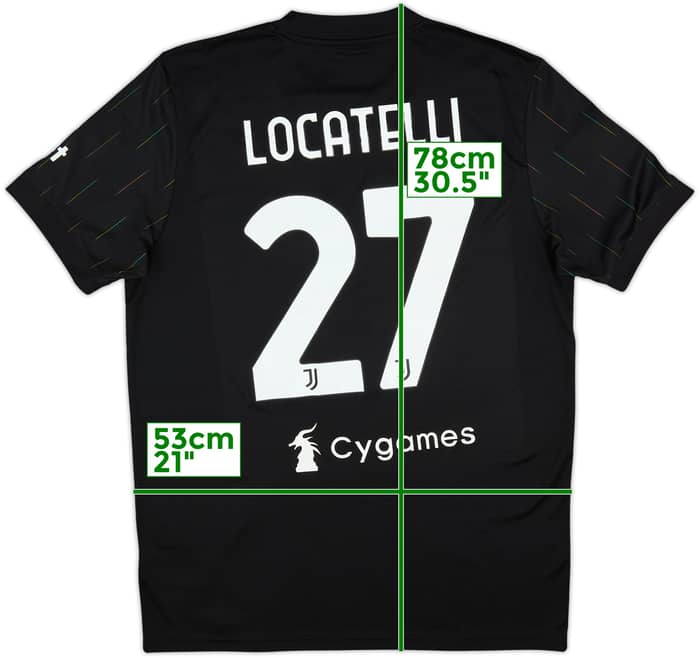 2021-22 Juventus Away Shirt Locatelli #27 - 8/10 - (L)