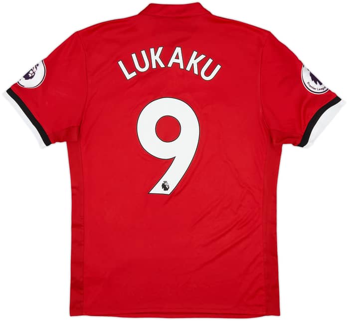 2017-18 Manchester United Home Shirt Lukaku #9 - 8/10 - (M)