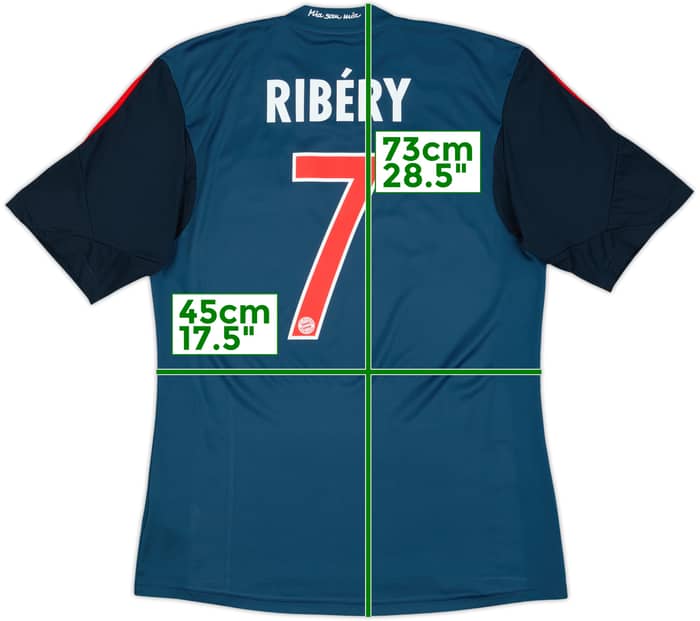 2013-14 Bayern Munich Third Shirt Ribery #7 - 9/10 - (M)