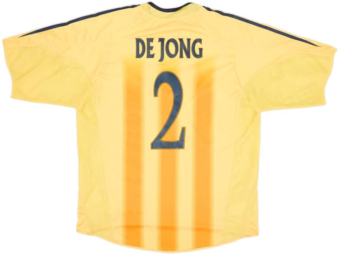 Camiseta de visitante del Ajax 2004-05 De Jong #2 - 5/10 - (L)