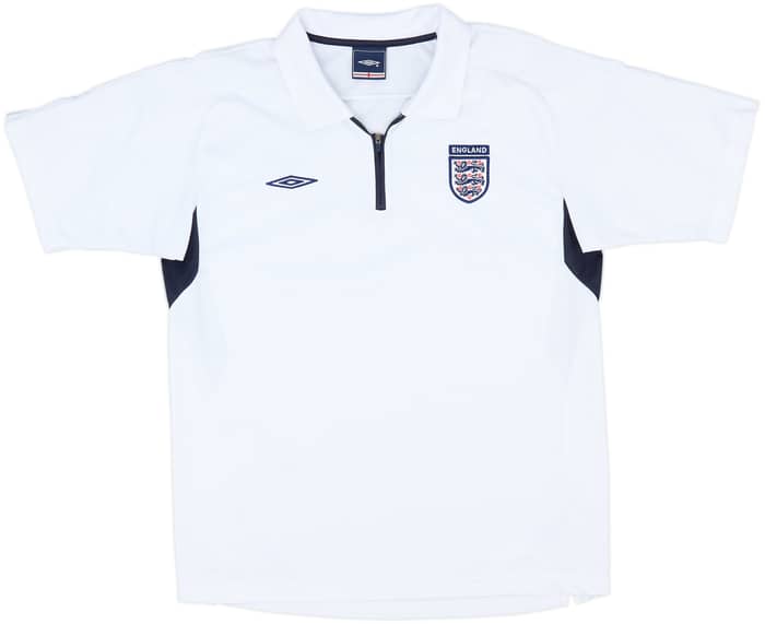 2004-06 England Umbro 1/4 Zip Polo Shirt - 10/10 - (M)