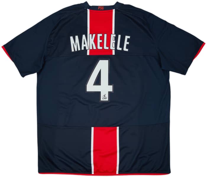 2008-09 Paris Saint-Germain Home Shirt Makelele #4 - 7/10 - (XXL)
