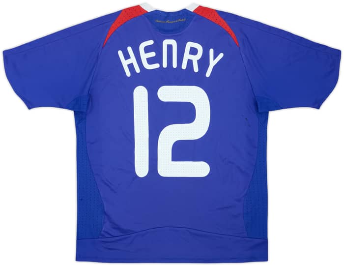 Camiseta de local de France 2007-08 Henry #12 - 6/10 - (Juvenil XL)