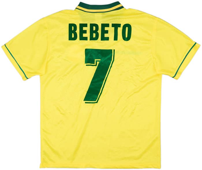 1994 Brazil Home Shirt Bebeto #7 - 7/10 - (L)