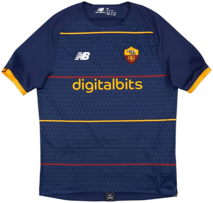 2021-22 Roma Fourth Shirt Abraham #9 - 9/10 - (M)