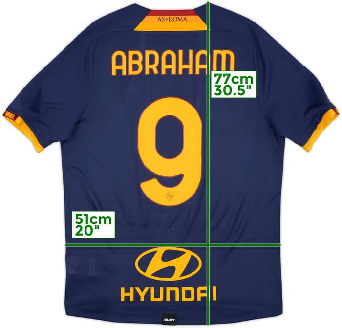 2021-22 Roma Fourth Shirt Abraham #9 - 9/10 - (M)