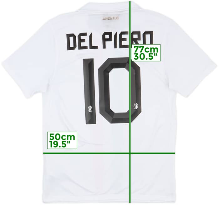 2010-12 Juventus Away Shirt Del Piero #10 - 7/10 - (M)