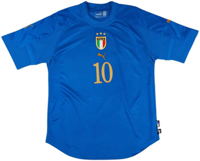 2004-06 Italy Home Shirt R.Baggio #10 - 7/10 - (L)