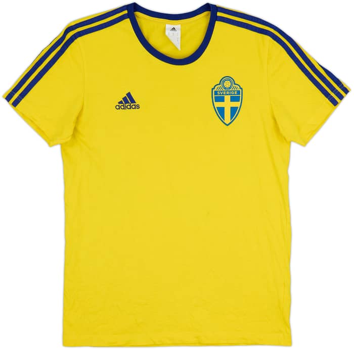 2018 Sweden adidas Cotton Tee - 8/10 - (M)