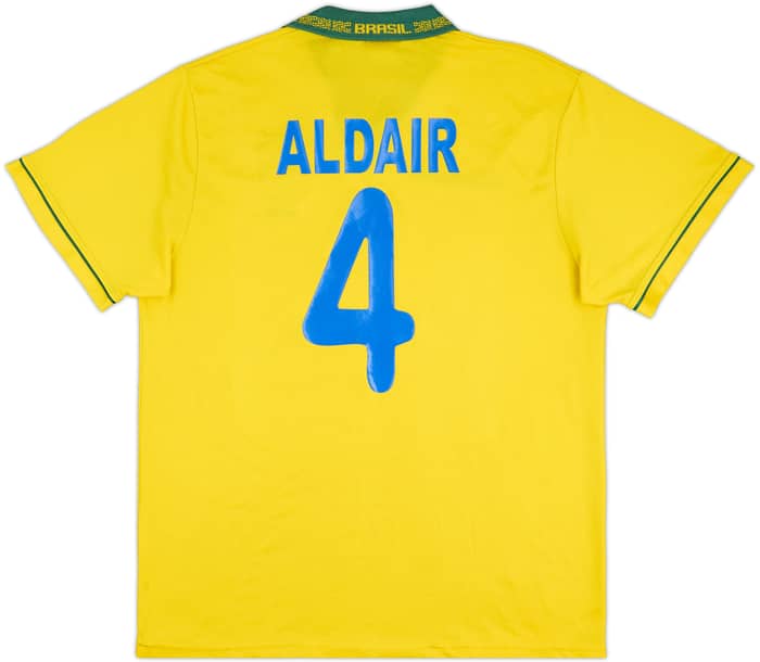 1994 Brazil Home Shirt Aldair #4 - 8/10 - (XL)