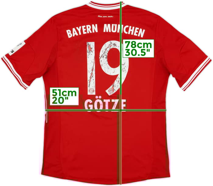 2013-14 Bayern Munich Home Shirt Gotze #19 - 4/10 - (L)