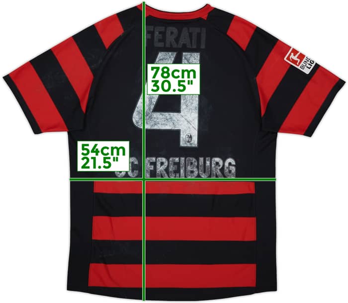 2011-12 Freiburg Home Shirt Ferati #4 - 3/10 - (L)