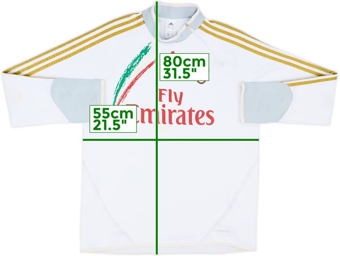 2013-14 AC Milan adidas 1/4 Zip Sweat Top - 4/10 - (L/XL)