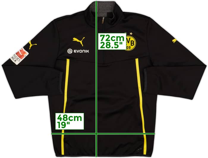 2013-14 Borussia Dortmund Puma 1/4 Zip Drill Top - 9/10 - (S)