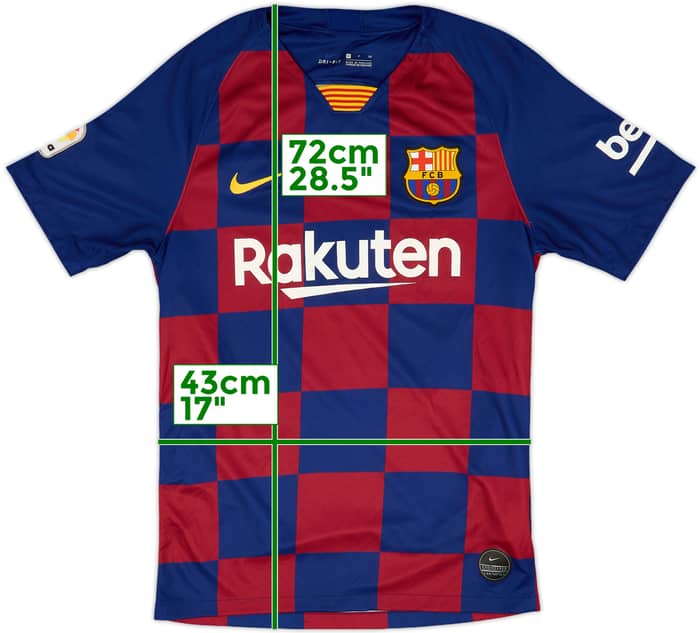 2019-20 Barcelona Home Shirt Messi #10 - 7/10 - (S)