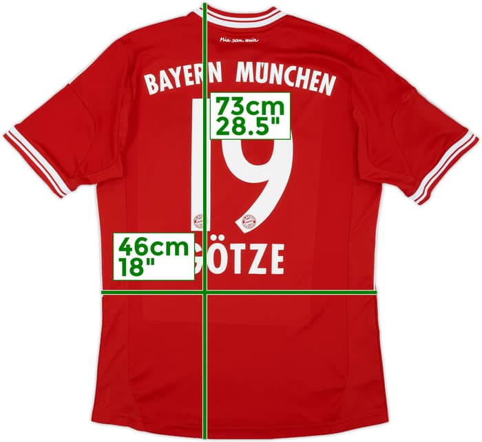 2013-14 Bayern Munich Home Shirt Gotze #19 - 7/10 - (XL.Boys)