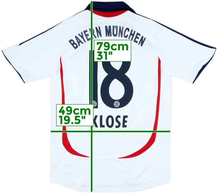 2006-07 Bayern Munich Away Shirt Klose #18 - 7/10 - (M)