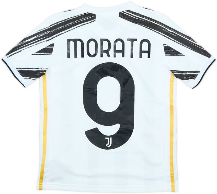 2020-21 Juventus Home Shirt Morata #9 - 8/10 - (S.Boys)