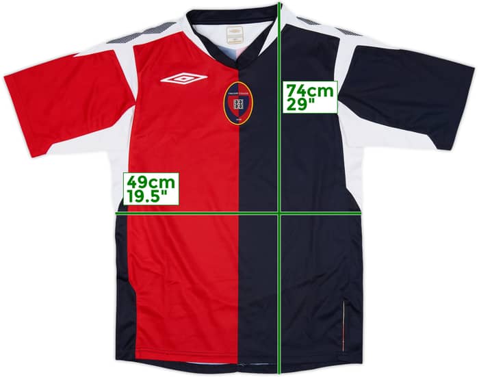 2007-08 Cagliari Home Shirt - 8/10 - (M)