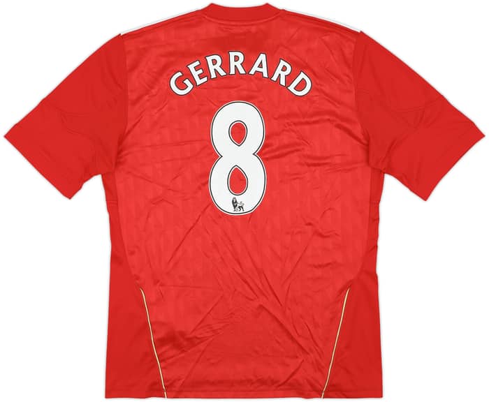 2010-12 Liverpool Home Shirt Gerrard #8 - 6/10 - (L)